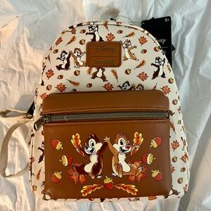 Chip and Dale Disney Loungefly Fall Backpack